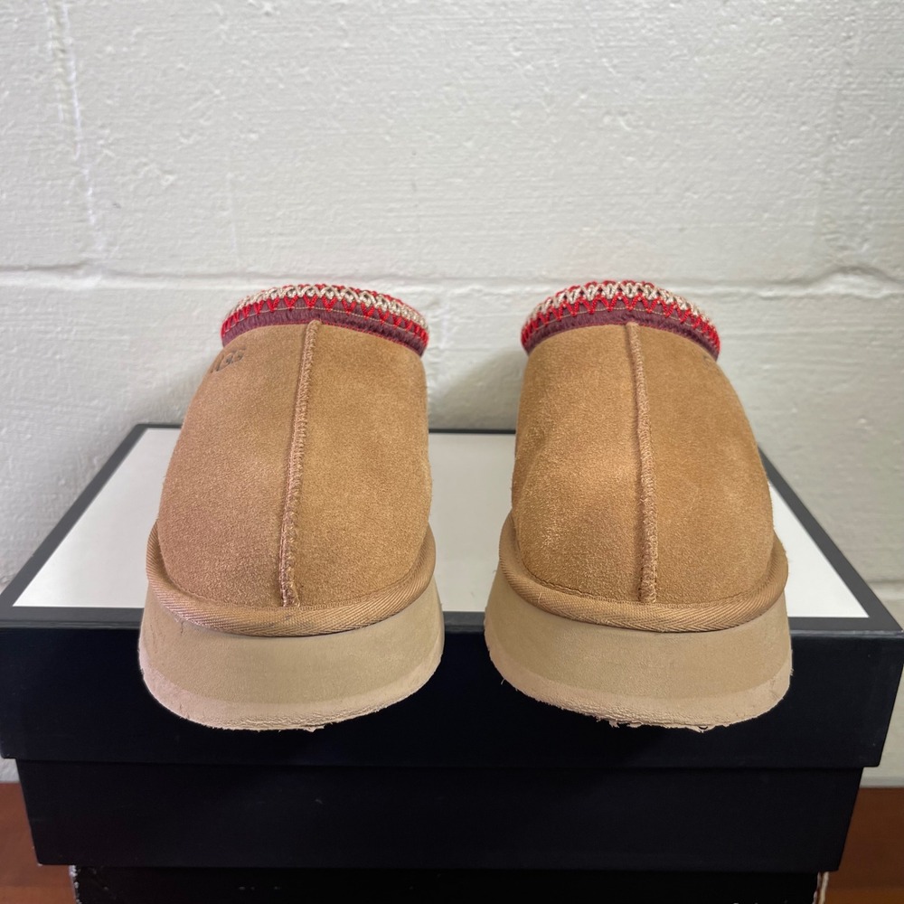 UGG Tazz II 1122553 Slippers Chestnut Suede Platform Slip On Women's Size 9 US - Picture 3 of 14